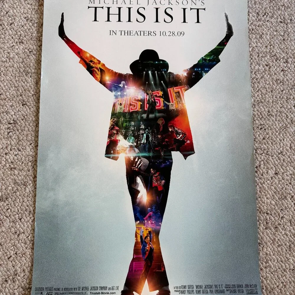 Michael Jackson This Is It Movie Poster Original Collectible